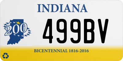 IN license plate 499BV