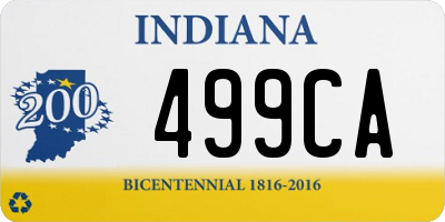 IN license plate 499CA