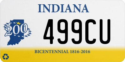 IN license plate 499CU