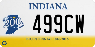 IN license plate 499CW