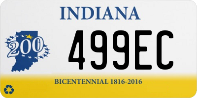 IN license plate 499EC
