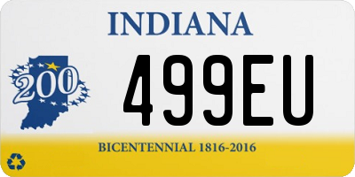 IN license plate 499EU