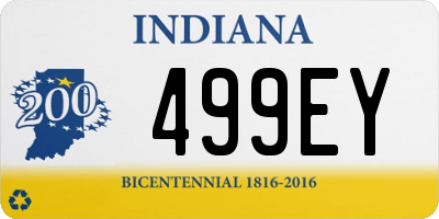 IN license plate 499EY