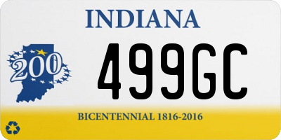 IN license plate 499GC