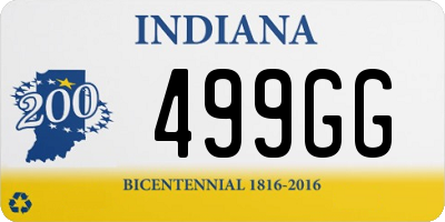 IN license plate 499GG