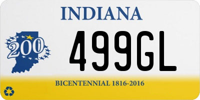 IN license plate 499GL