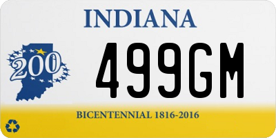 IN license plate 499GM