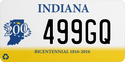 IN license plate 499GQ