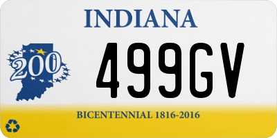 IN license plate 499GV