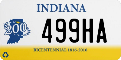 IN license plate 499HA