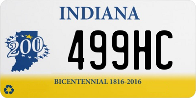 IN license plate 499HC