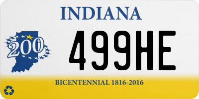 IN license plate 499HE