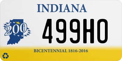 IN license plate 499HO