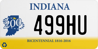 IN license plate 499HU