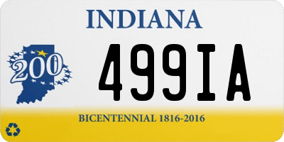 IN license plate 499IA