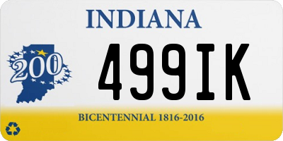 IN license plate 499IK