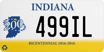 IN license plate 499IL