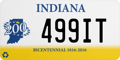 IN license plate 499IT