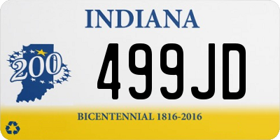 IN license plate 499JD