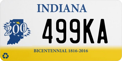 IN license plate 499KA