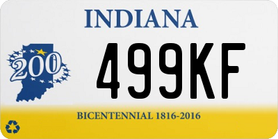 IN license plate 499KF