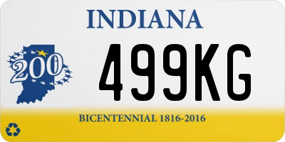 IN license plate 499KG