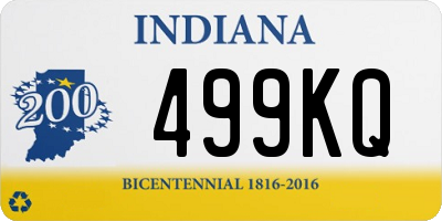 IN license plate 499KQ