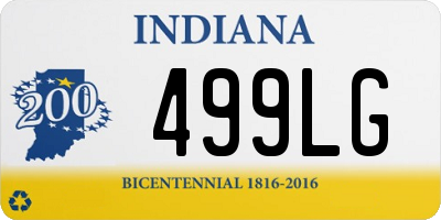 IN license plate 499LG