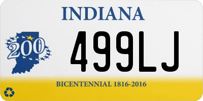 IN license plate 499LJ