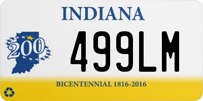 IN license plate 499LM