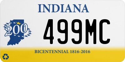 IN license plate 499MC