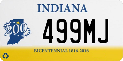 IN license plate 499MJ