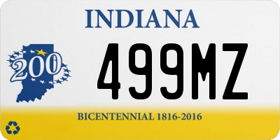 IN license plate 499MZ