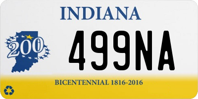 IN license plate 499NA