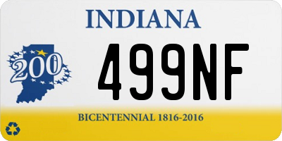 IN license plate 499NF