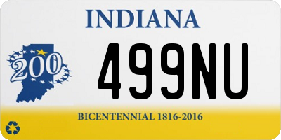 IN license plate 499NU