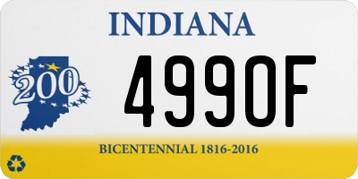 IN license plate 499OF