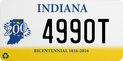 IN license plate 499OT