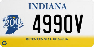 IN license plate 499OV