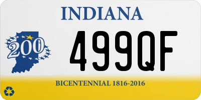 IN license plate 499QF