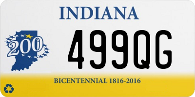 IN license plate 499QG