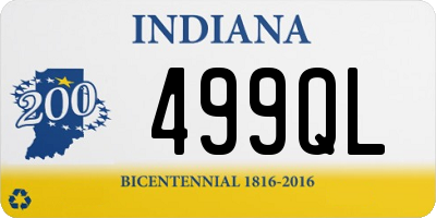 IN license plate 499QL