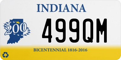 IN license plate 499QM