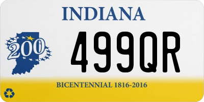 IN license plate 499QR