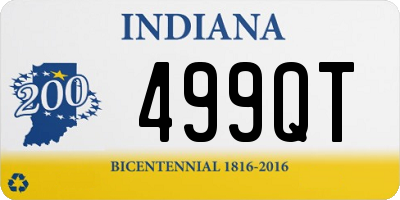 IN license plate 499QT