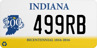 IN license plate 499RB