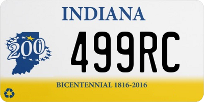 IN license plate 499RC