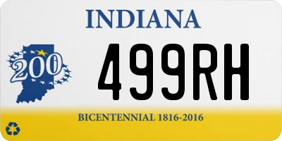 IN license plate 499RH