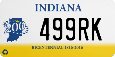 IN license plate 499RK