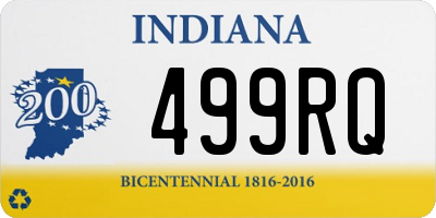 IN license plate 499RQ